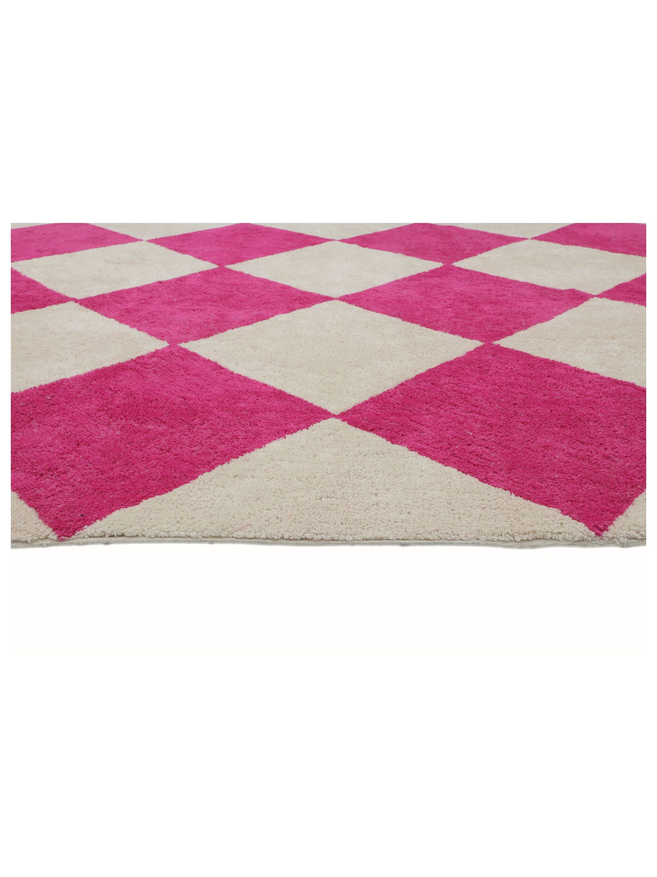 Hot Pink Checker Rug LAST PIECE - 160x230cm