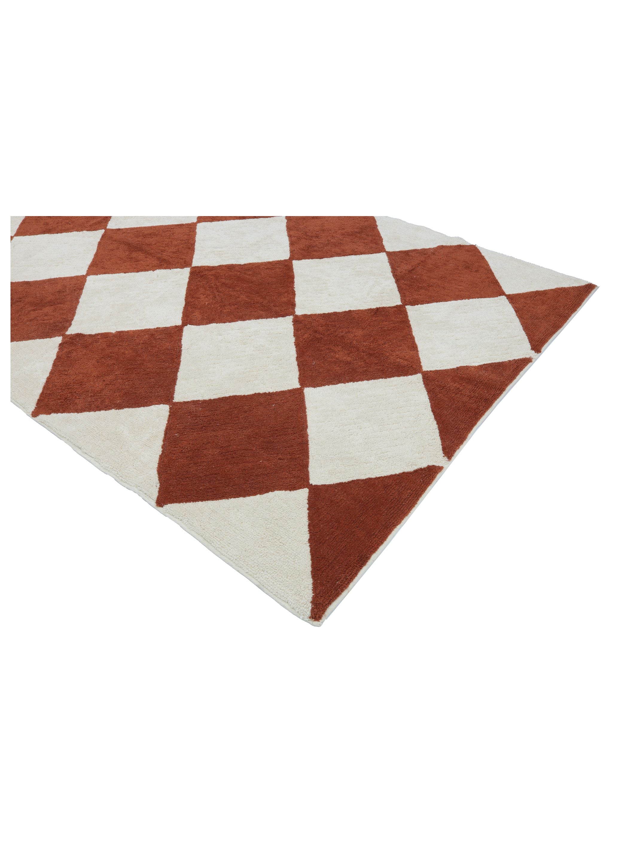 Checker Rug - Rust