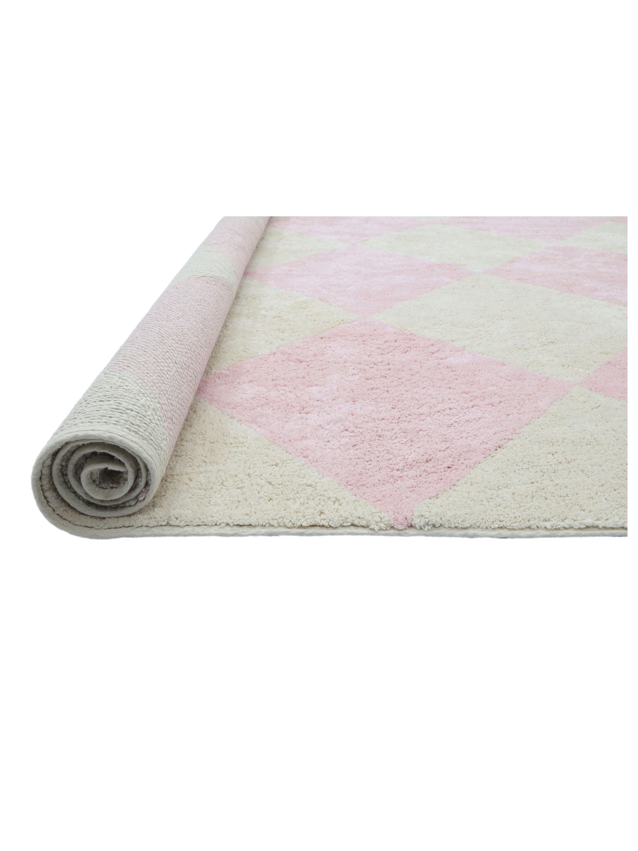 Checker Rug - Blush