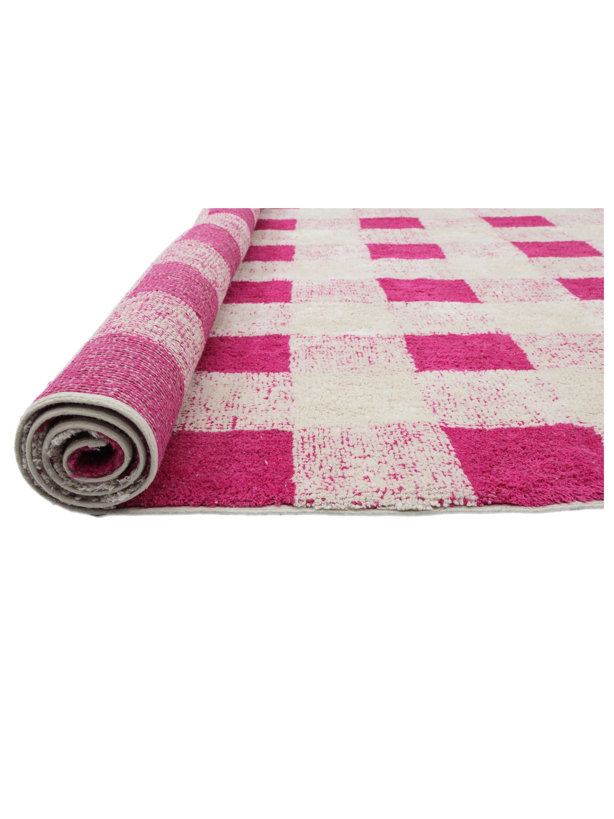 Hot Pink Gingham Rug LAST PIECE - 160x230cm