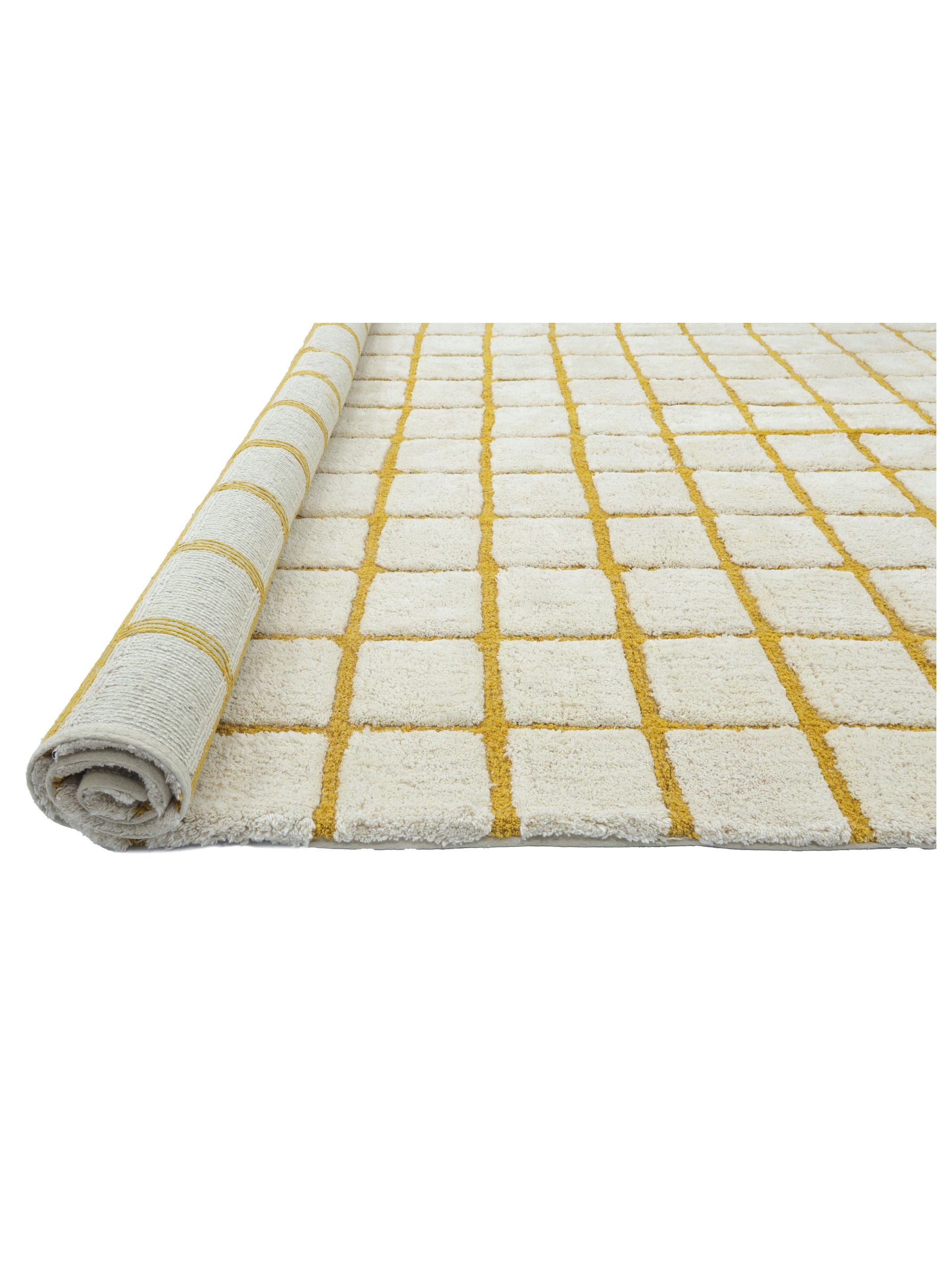 Grid Rug - Mustard