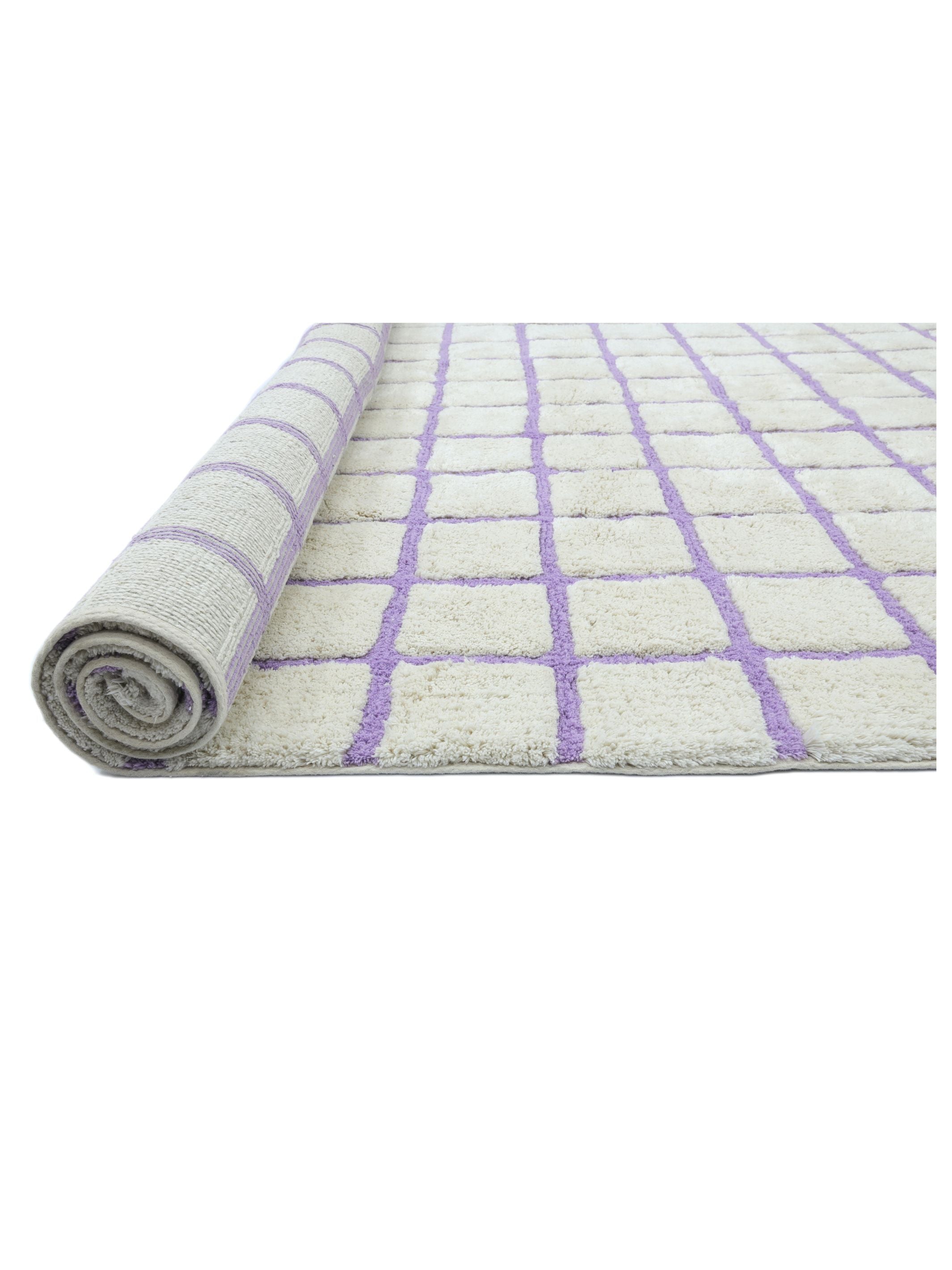 Grid Rug - Lavender