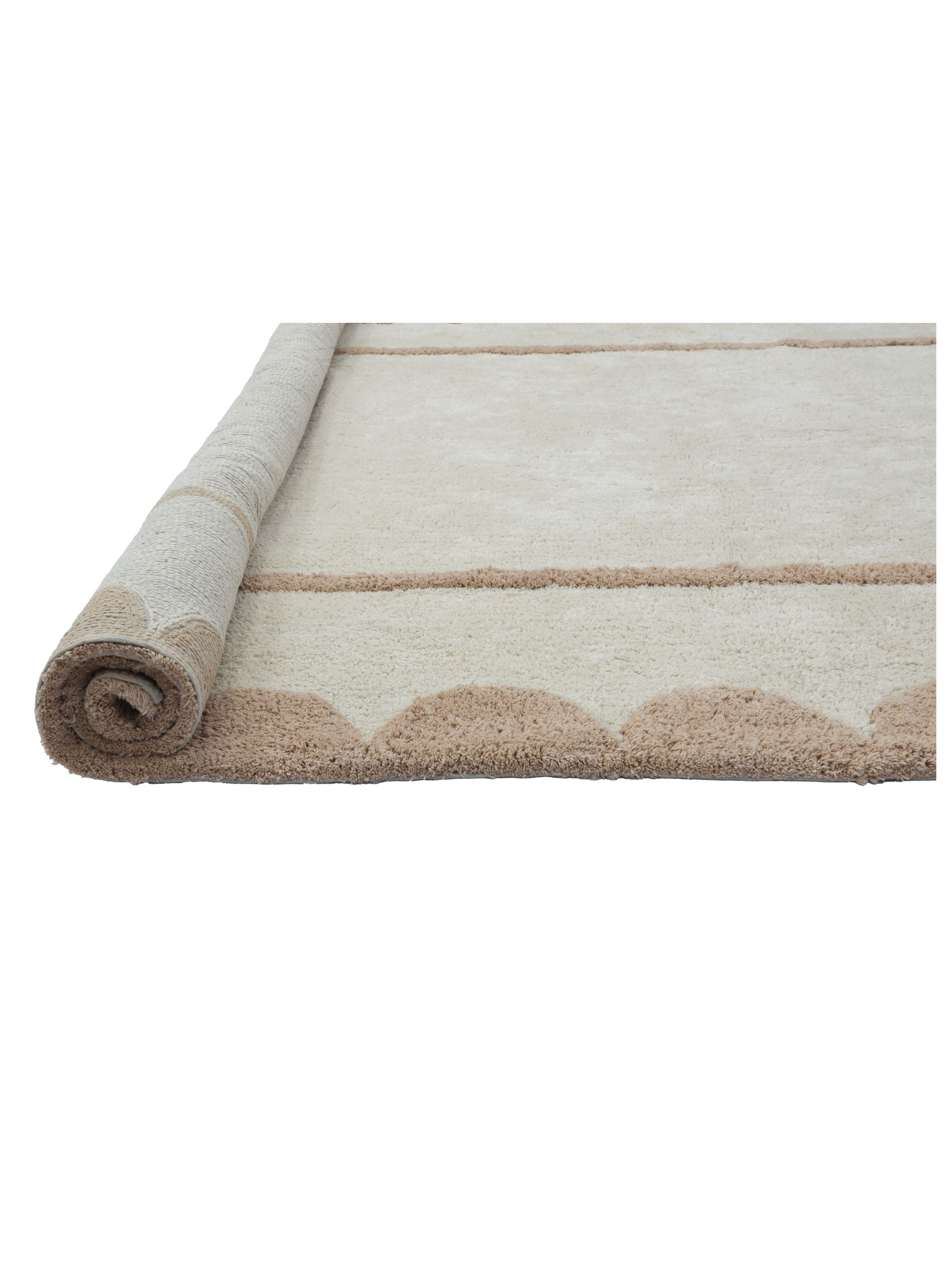 Scallop Rug - Dusty Coral