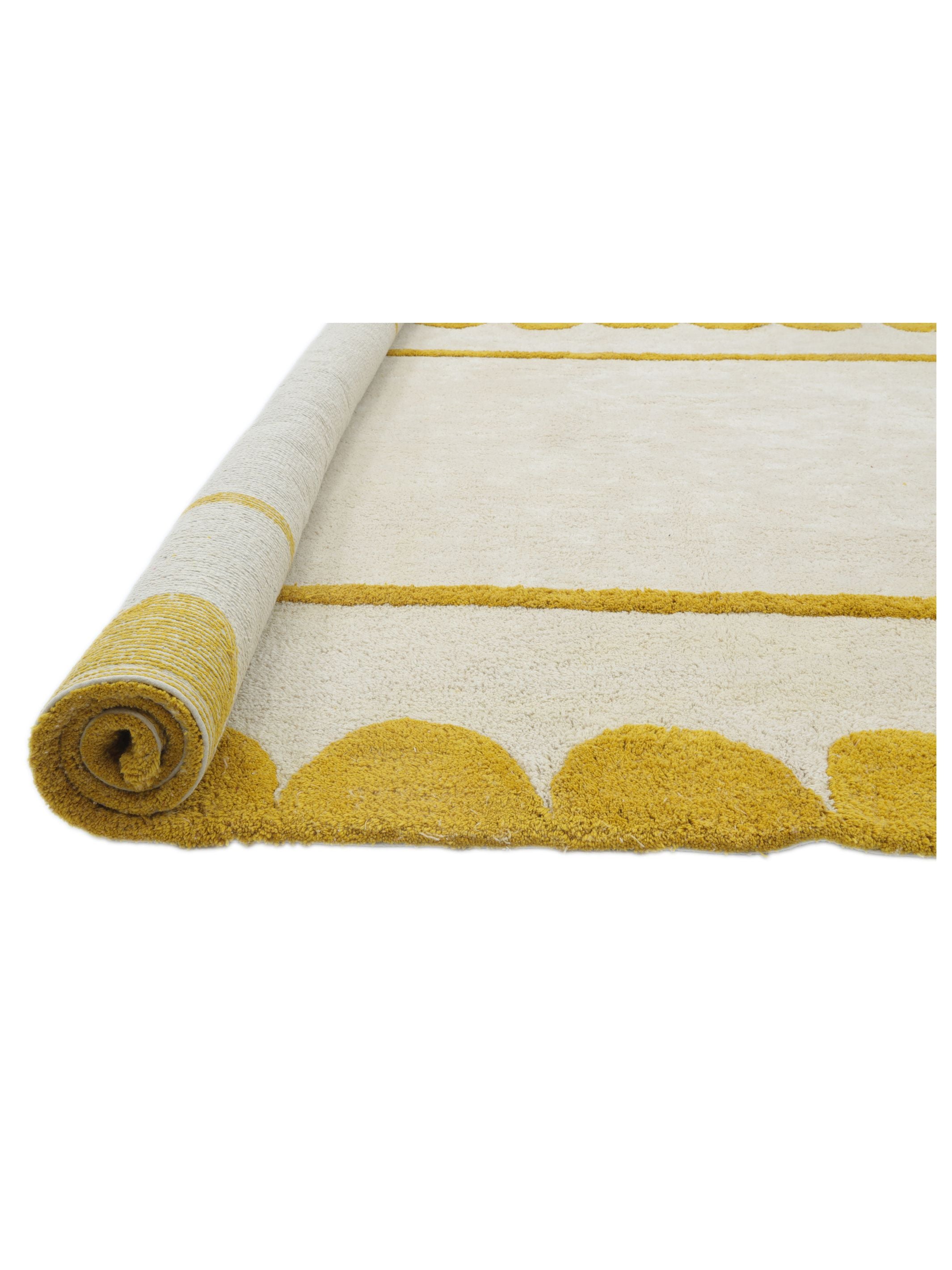 Scallop Rug - Mustard