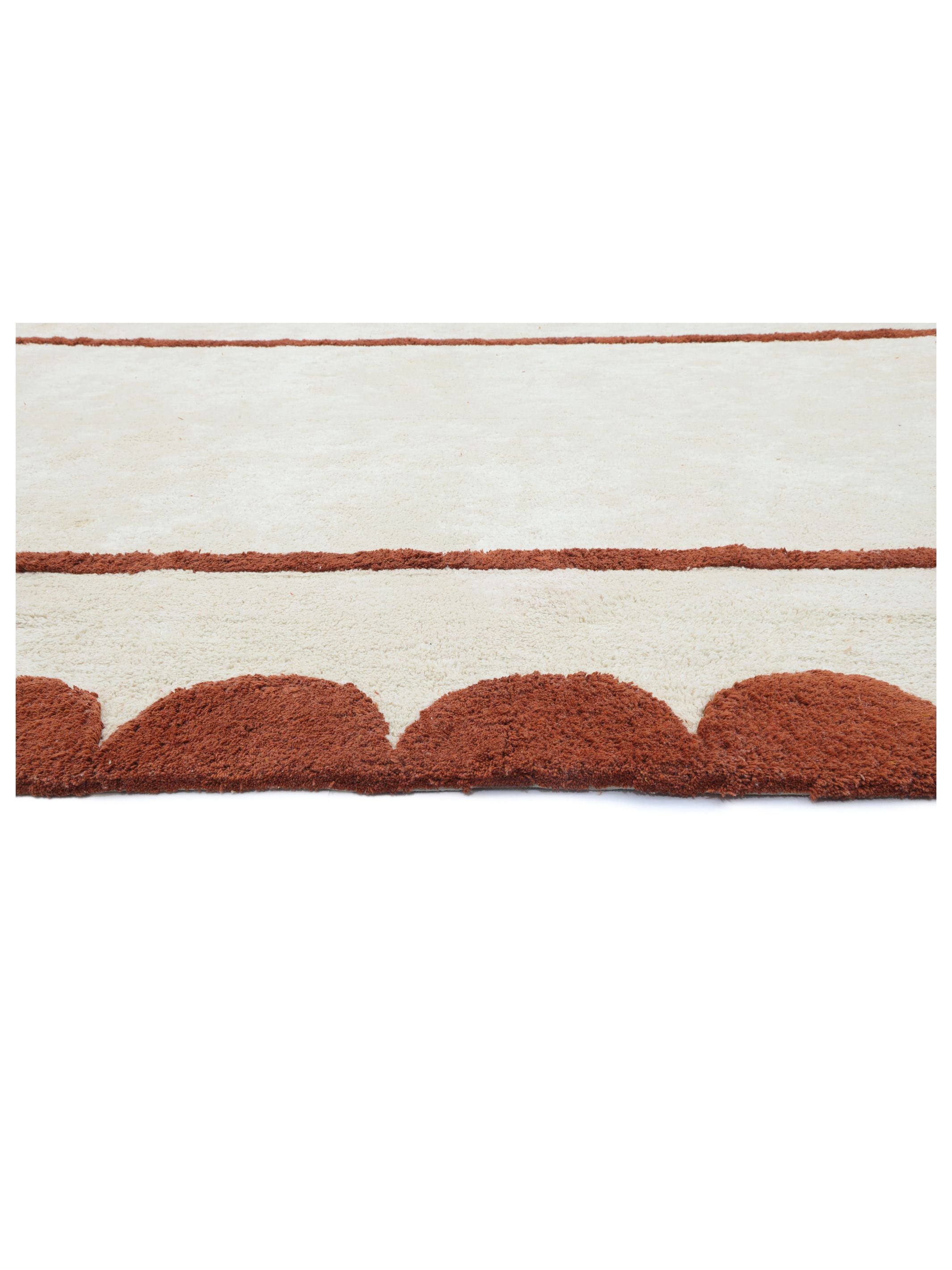 Scallop Rug - Rust