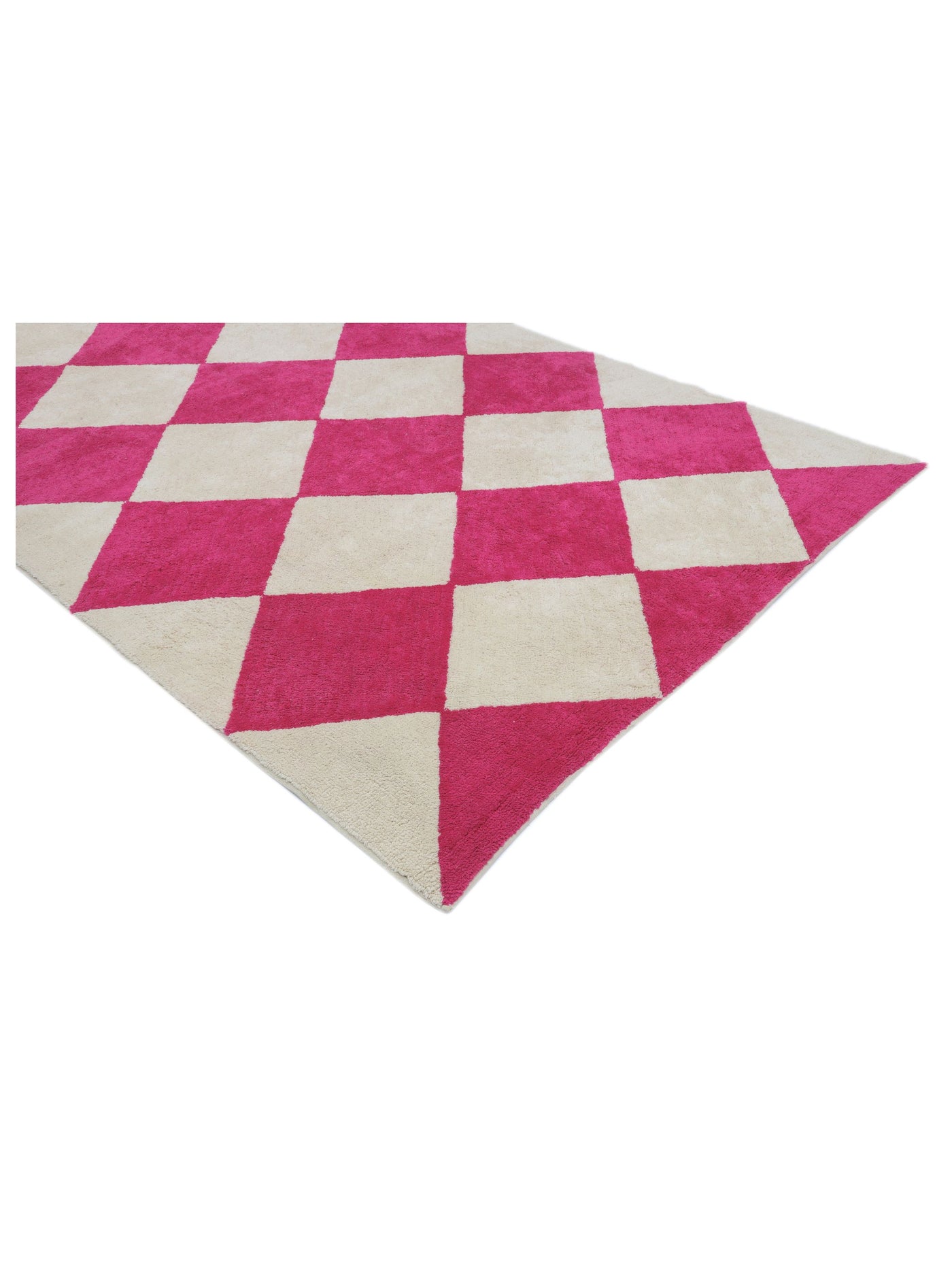 Hot Pink Checker Rug