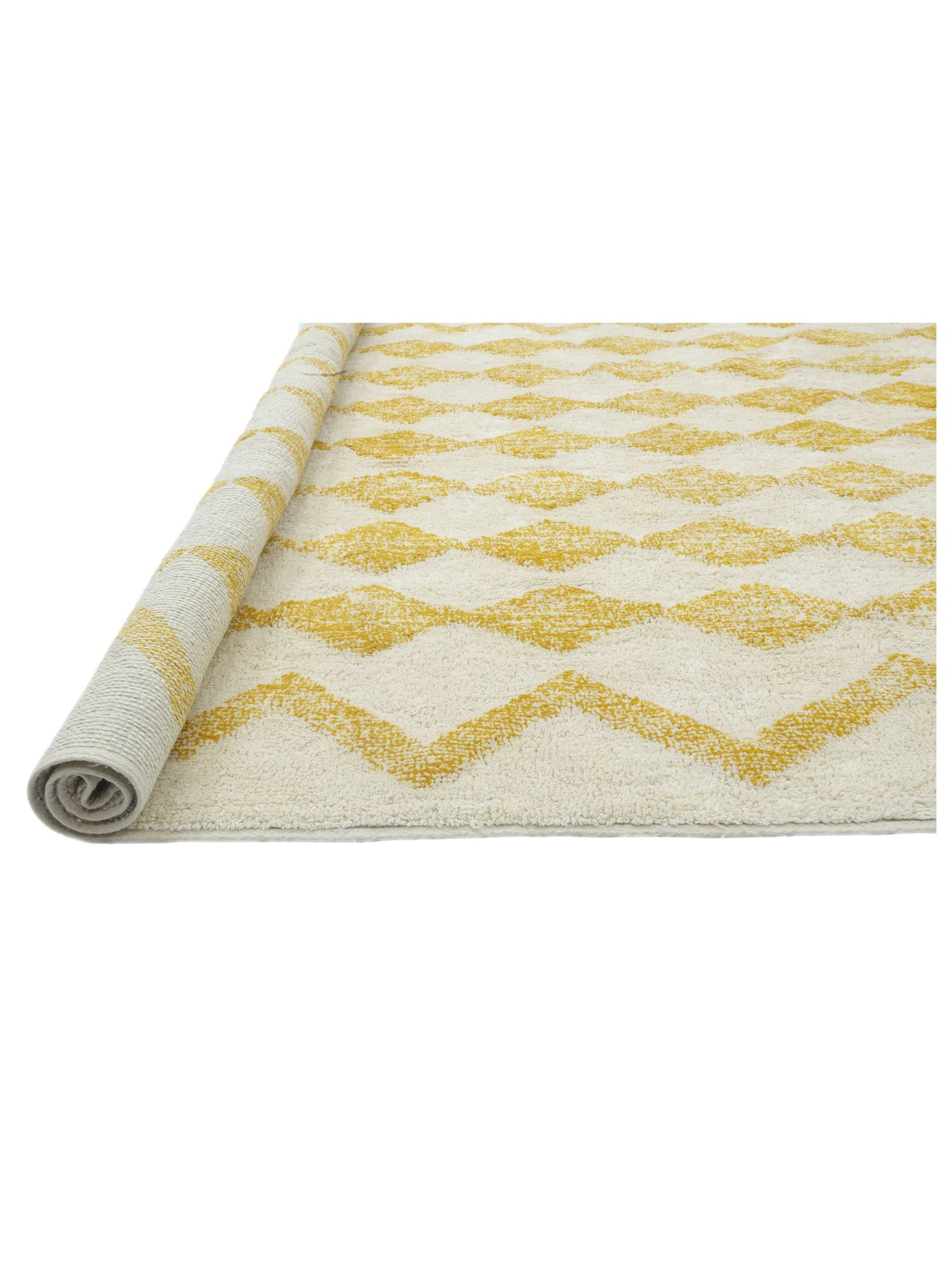 Mustard Yellow Diamond Rug