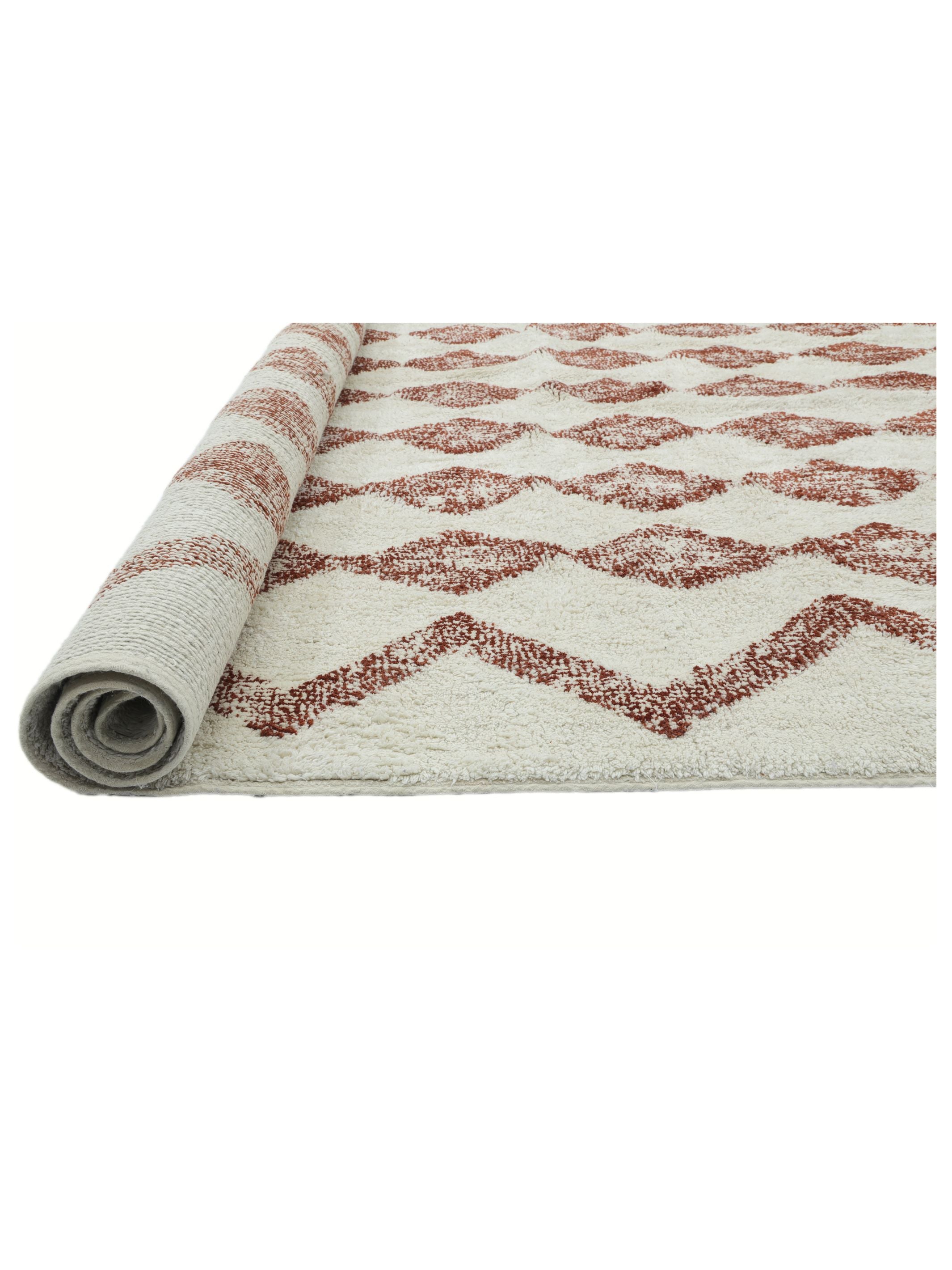 Rust Brown Diamond Rug LAST PIECE - 160x230cm