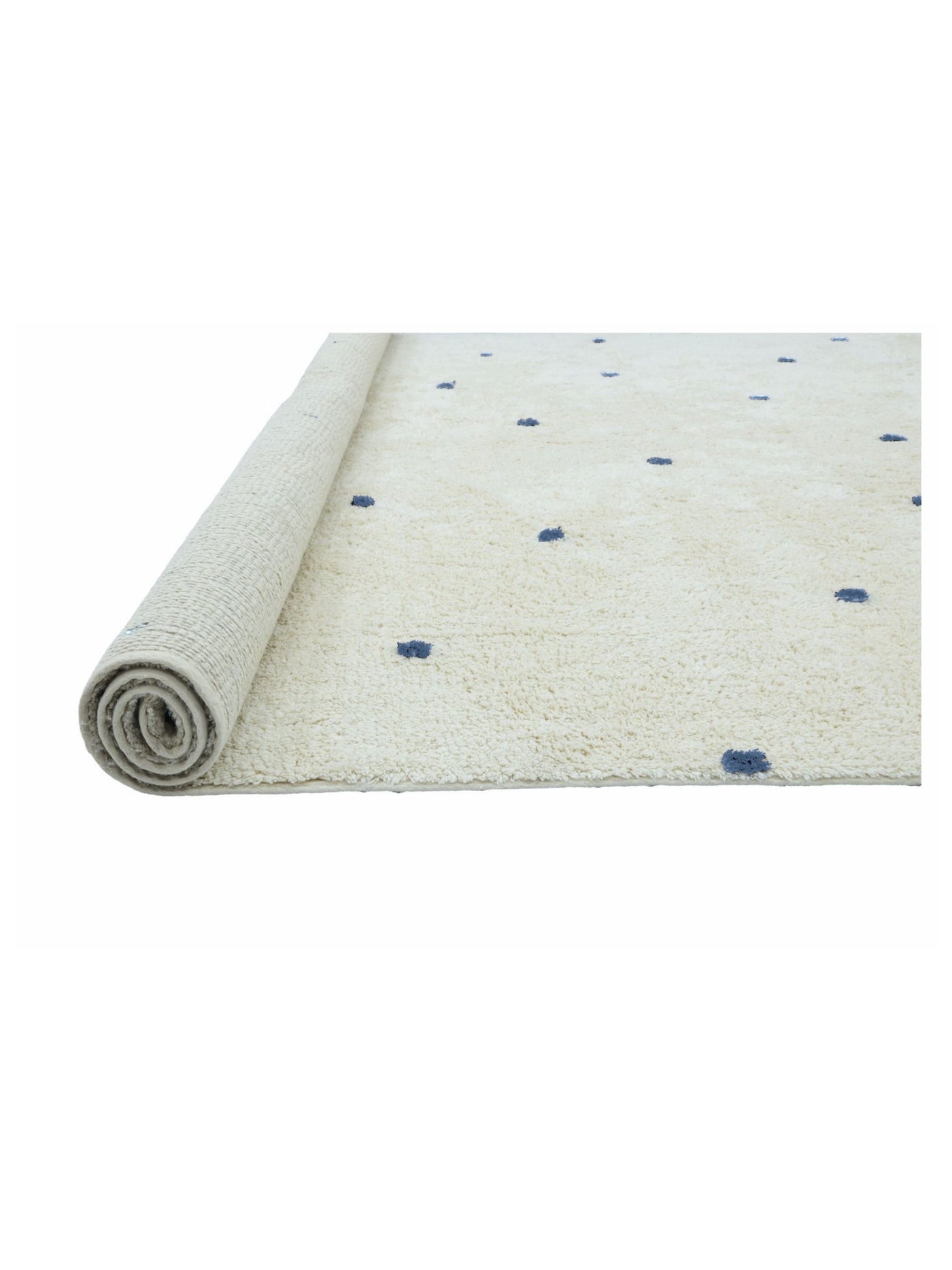 Dusty Blue Dot Rug