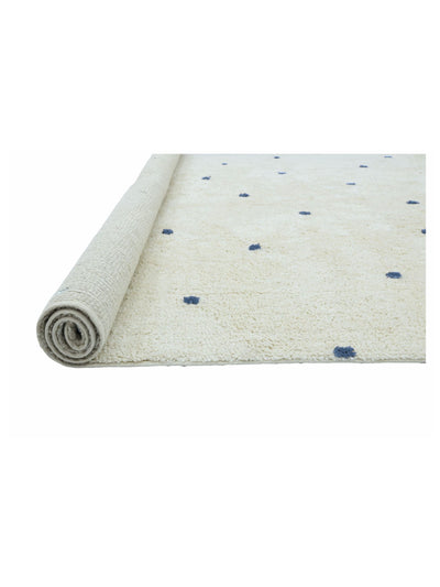 Dusty Blue Dot Rug