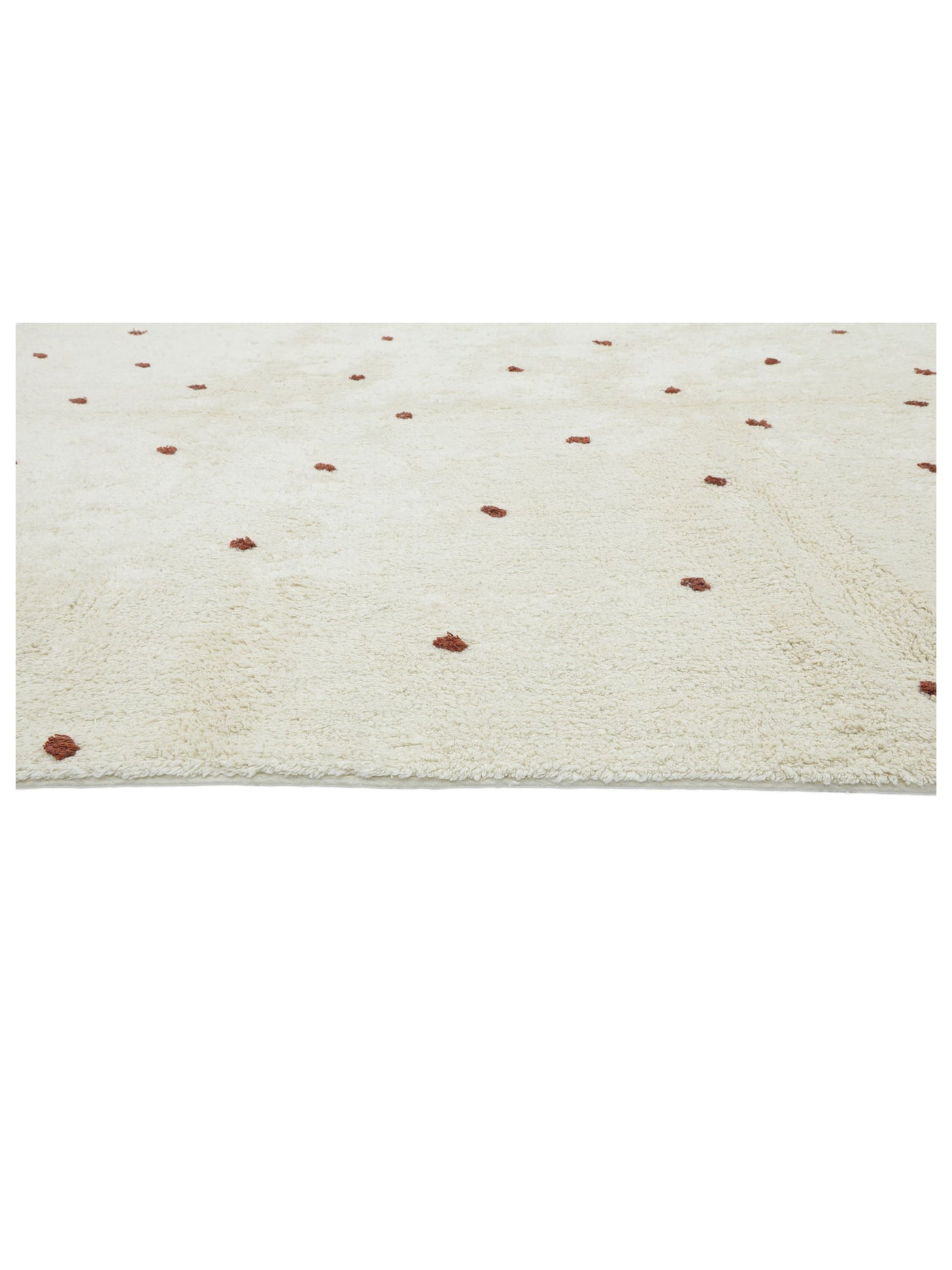 Rust Brown Dot Rug