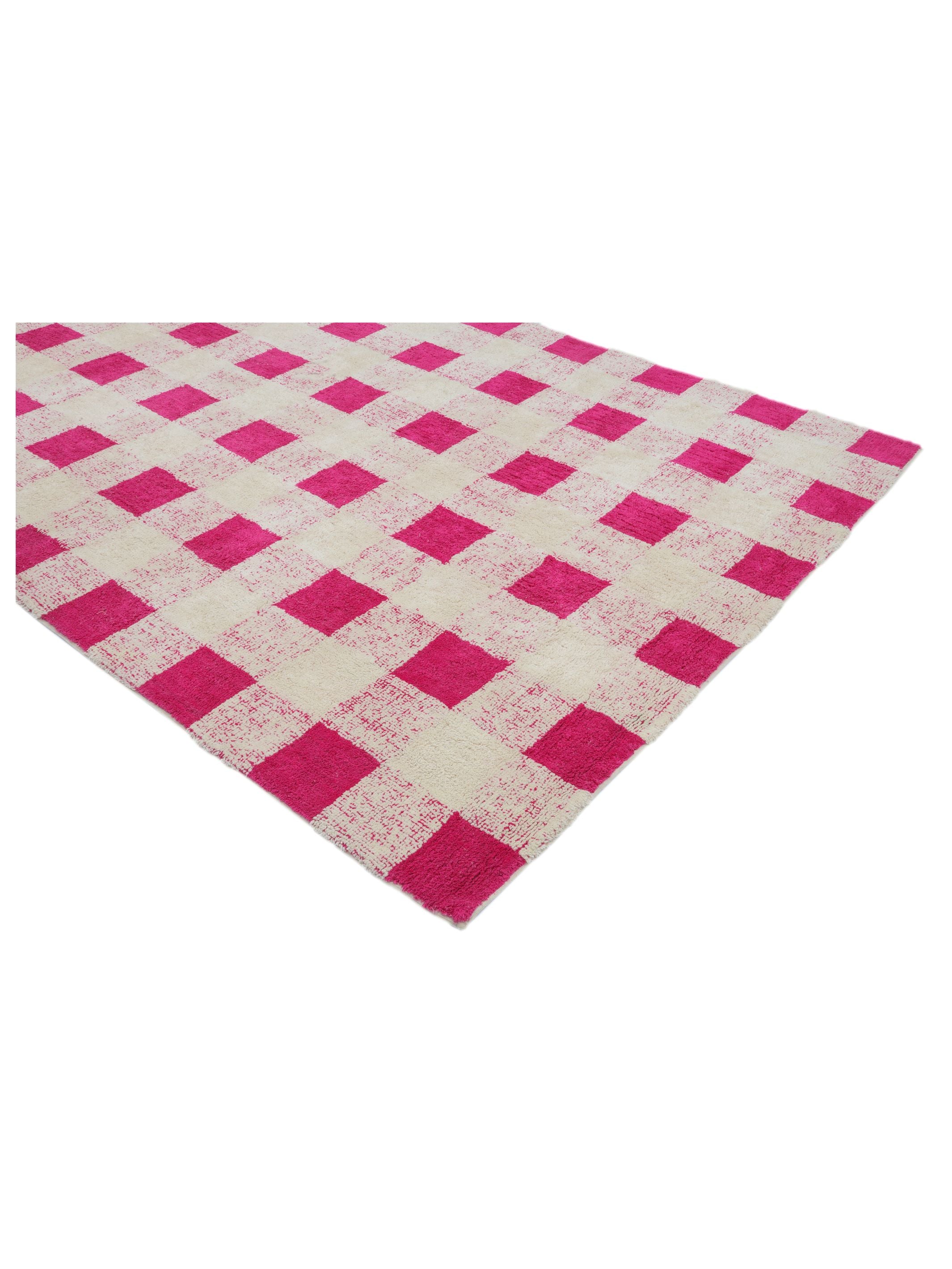 Hot Pink Gingham Rug LAST PIECE - 160x230cm