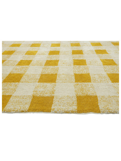 Mustard Yellow Gingham Rug