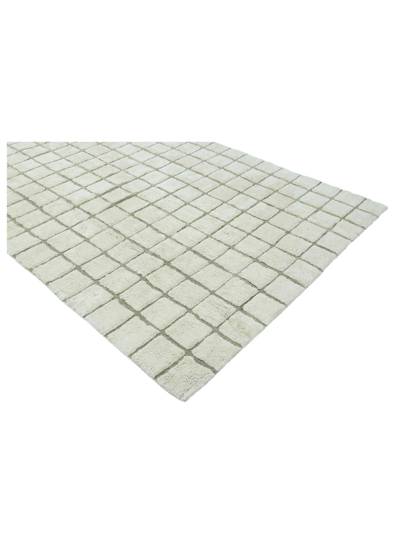 Taupe Grid Rug