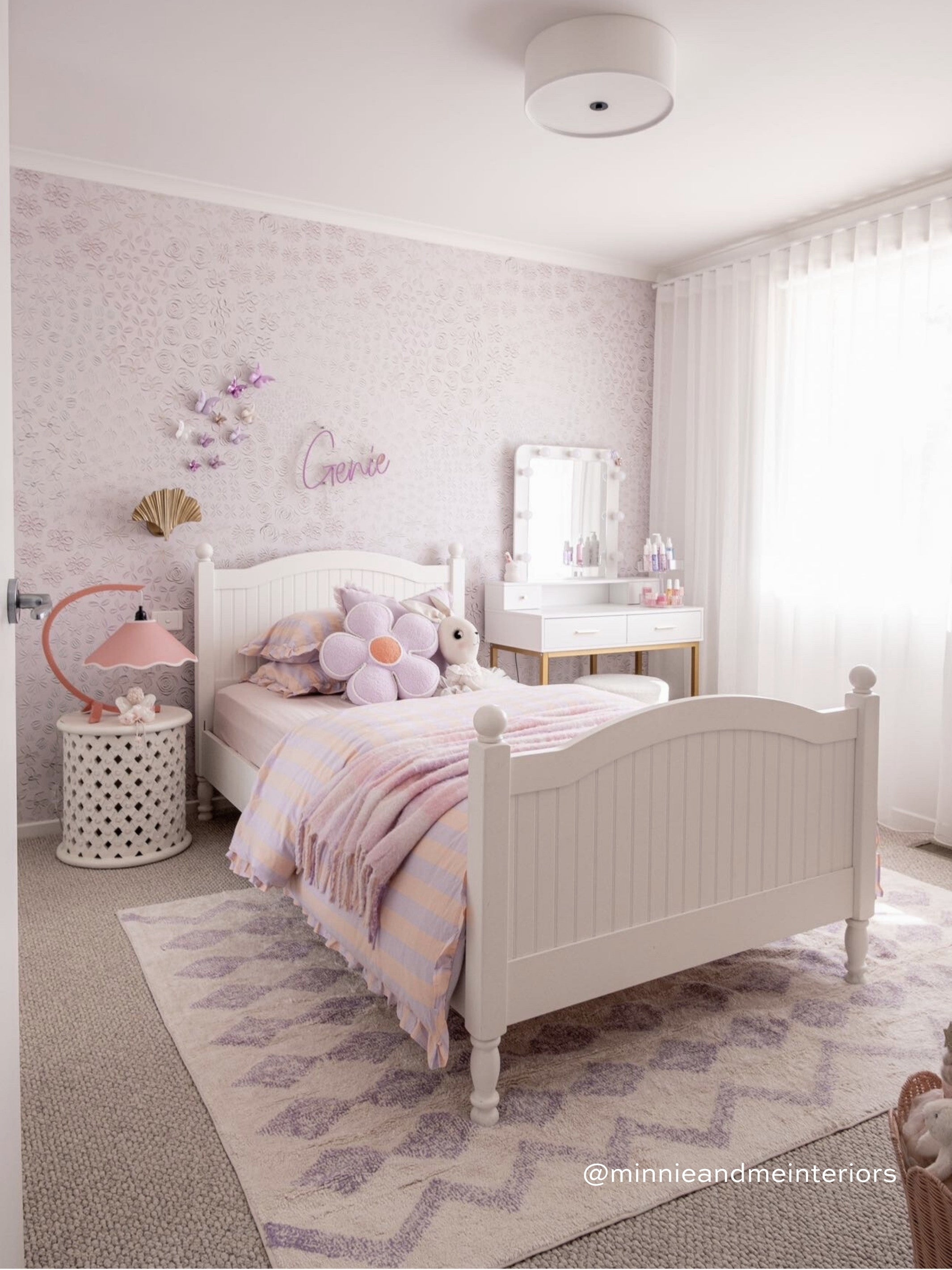 Lavender Purple Diamond Rug