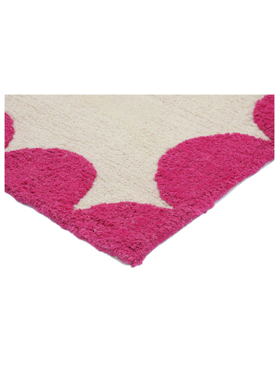 Hot Pink Scallop Rug