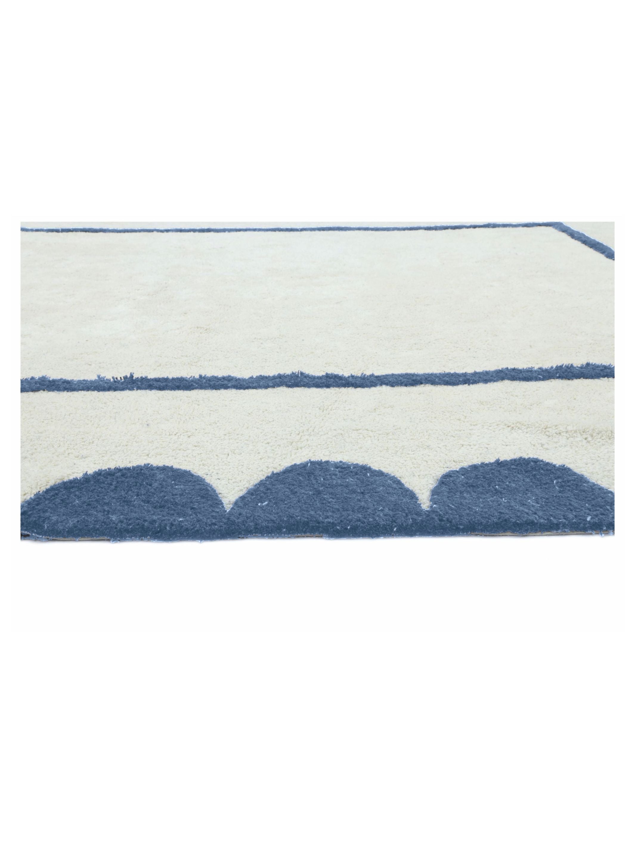 Dusty Blue Scallop Rug