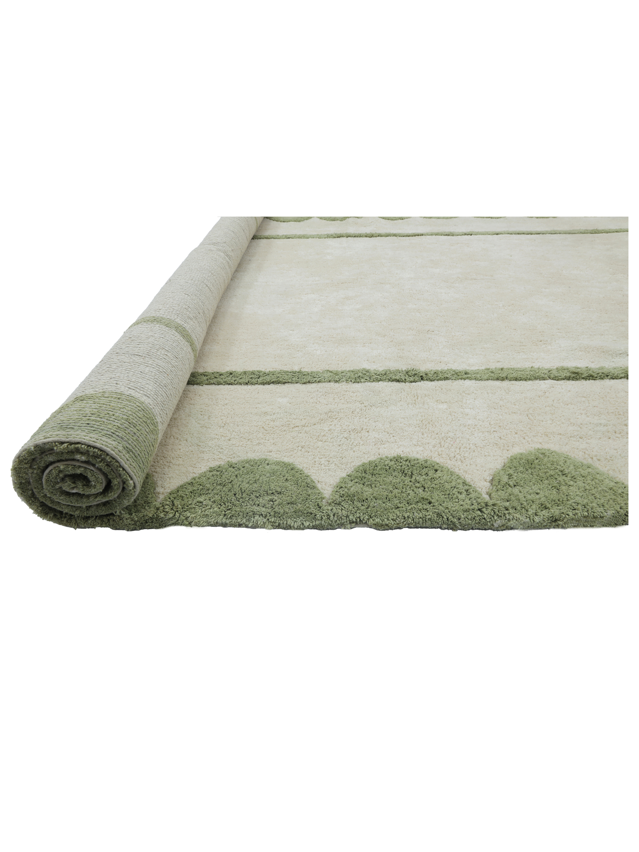 Scallop Rug - Sage