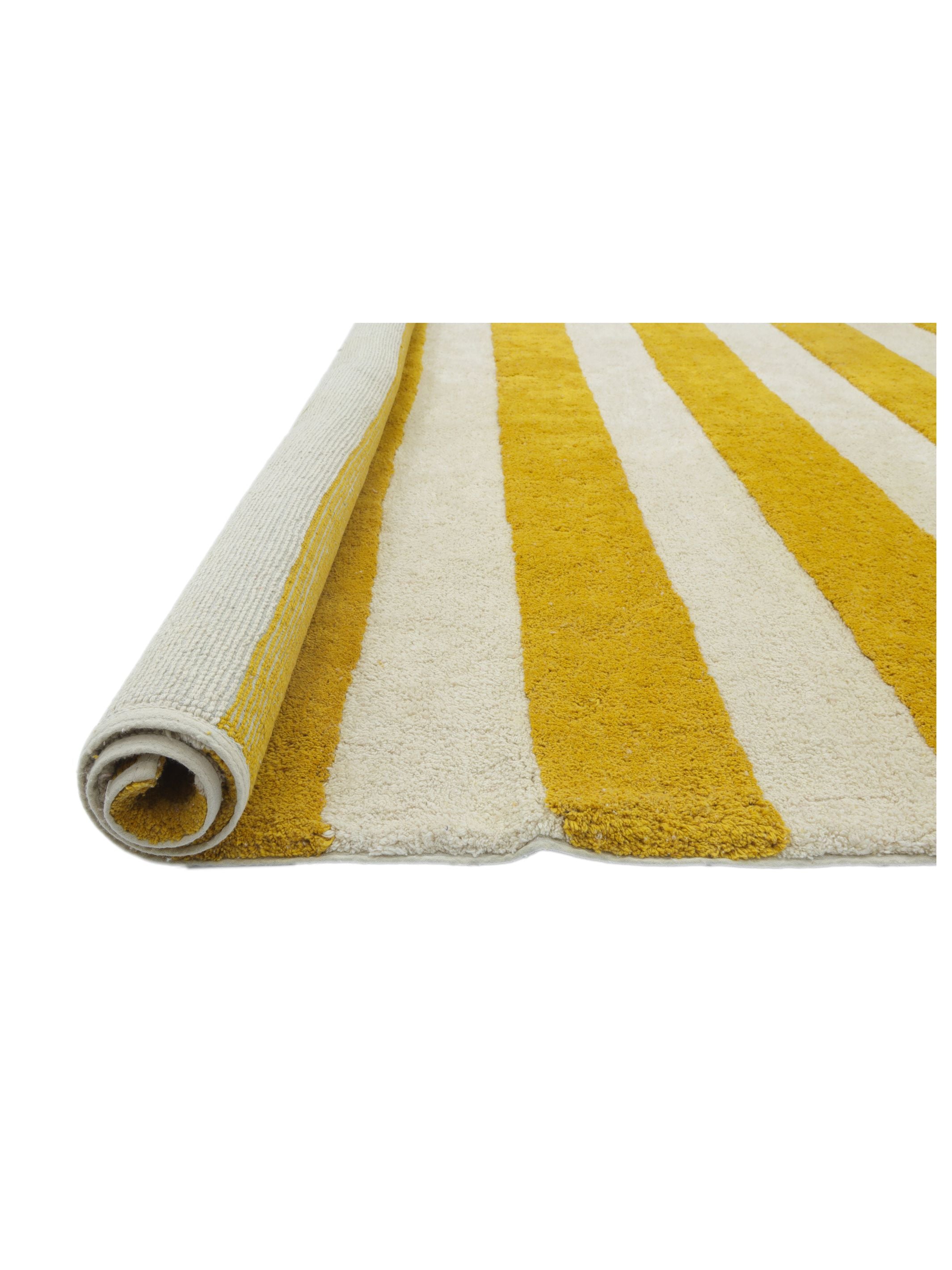 Mustard Yellow Stripe Rug