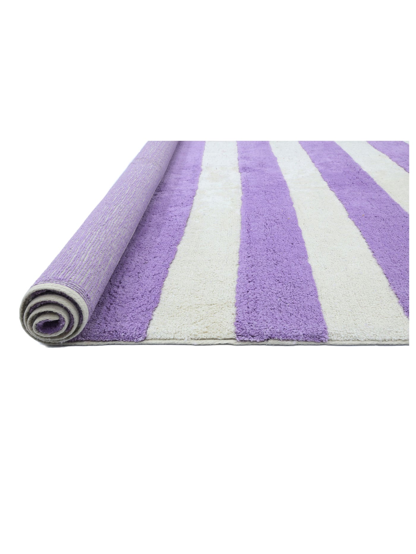 Lavender Purple Stripe Rug