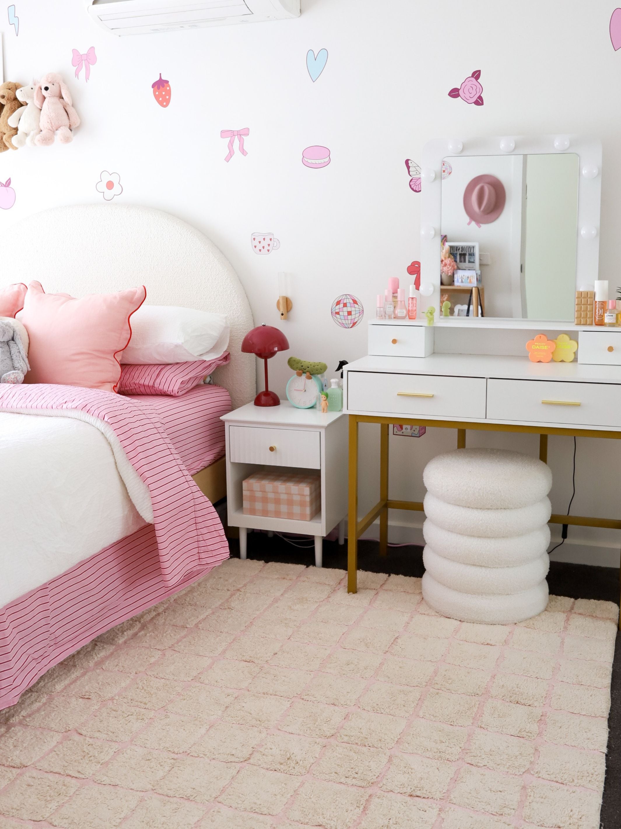 Grid Rug - Blush