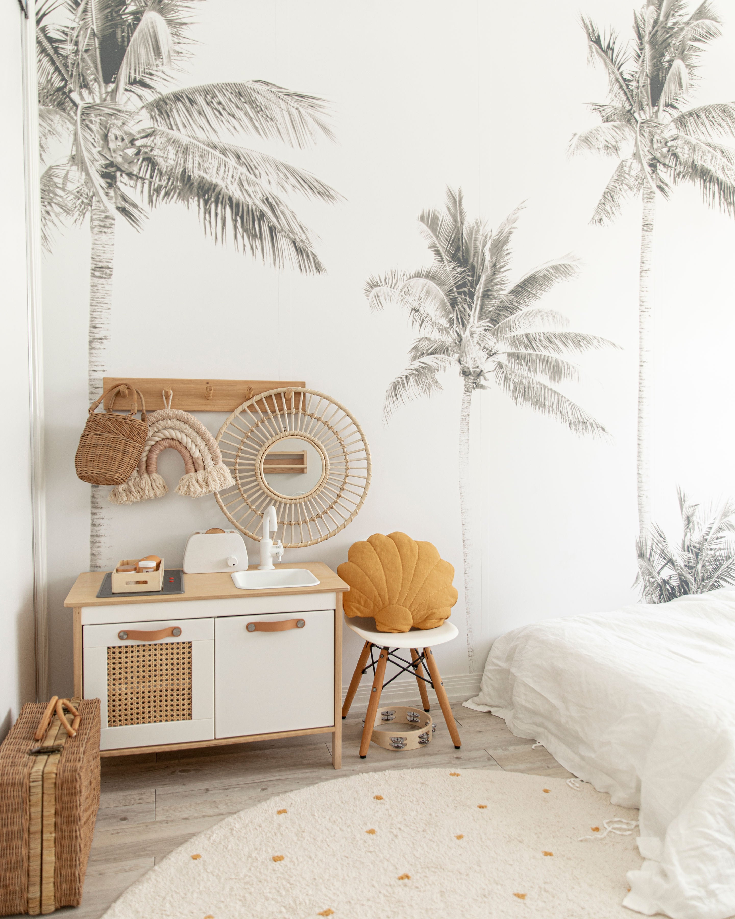 Dot Rug Round - Mustard